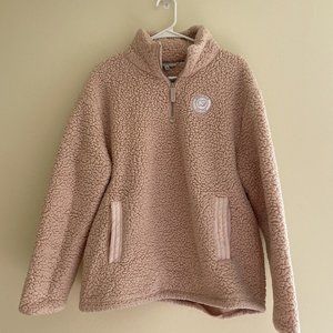 Ivory Ella Pink Quarter Zip Sweatshirt